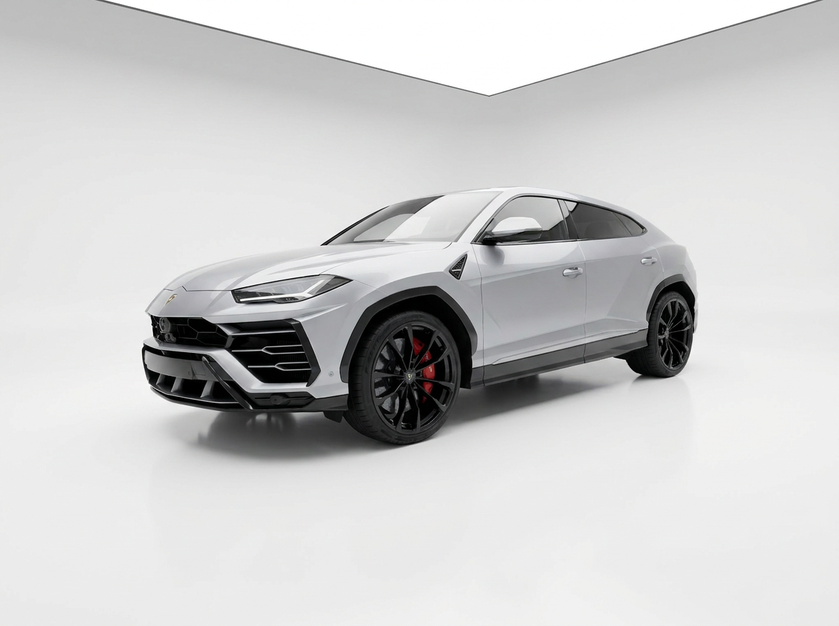 Phone snap of a car next to its showroom render — after